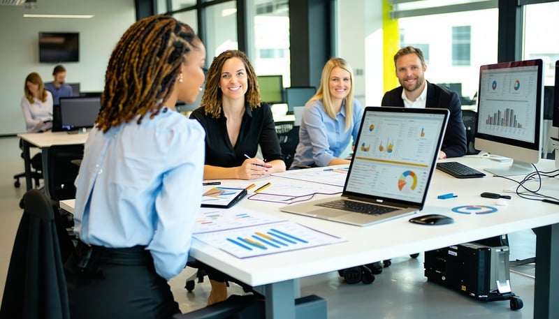 Aureus Scale accounting team at work Aureus Scale accounting team at work