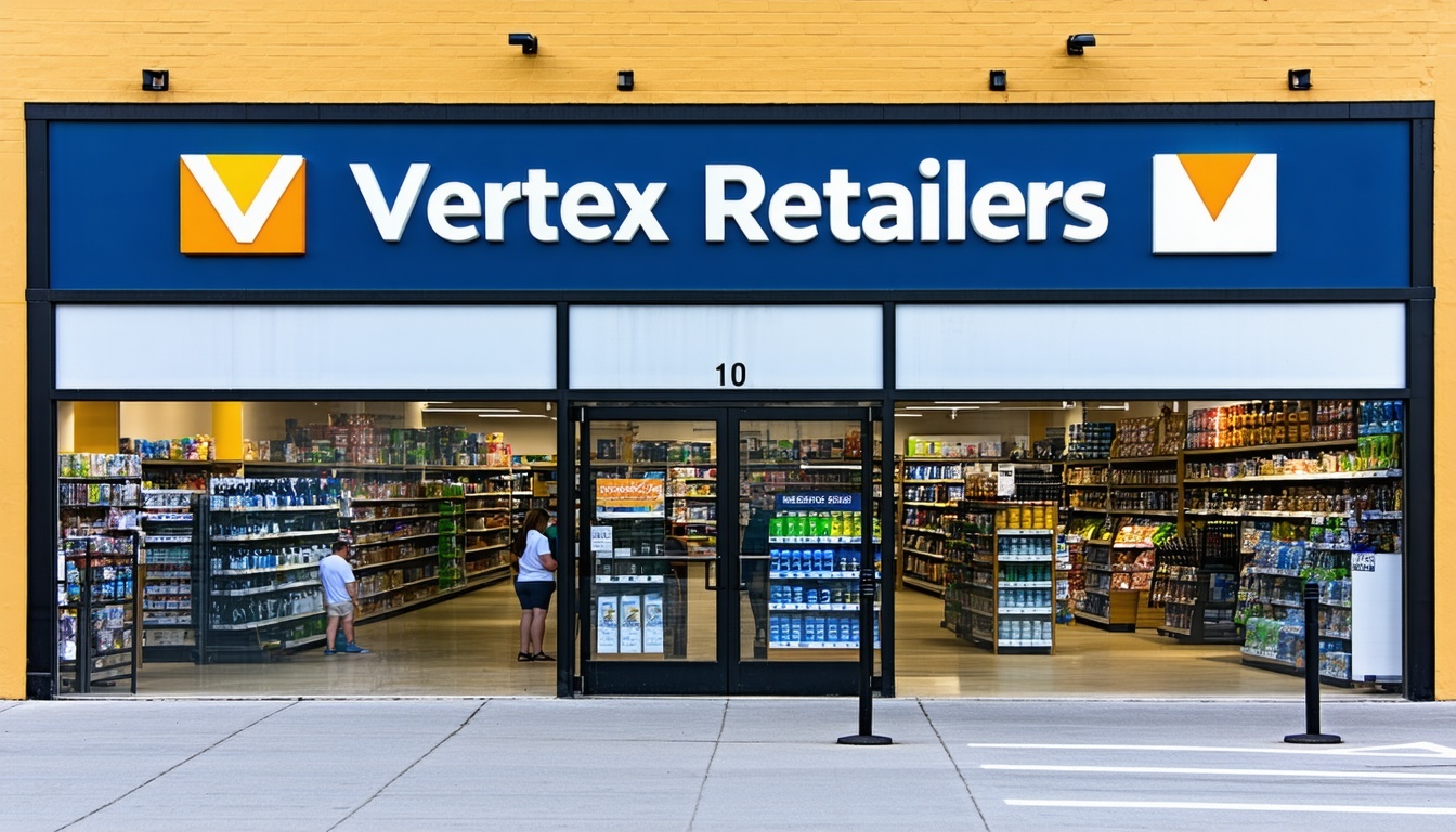 Vertex Retailers logo